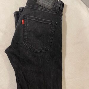 Levi's Black Denim Straight-Leg Jeans Timeless Fit
